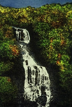 Raymond de'Cicco (USA)
White Waterfalls Autumn
Aluminium Plate
812mm x 200mm